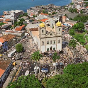 Vôo panorâmico de helicóptero em Salvador