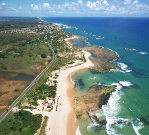 Vôo panorâmico de helicóptero em Salvador