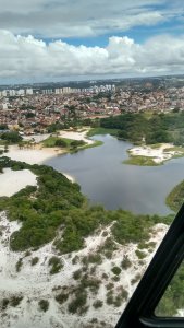 Vôo panorâmico de helicóptero em Salvador