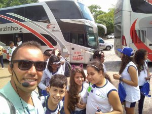 Passeio a Praia do Forte do Colegio Interação Feira de Santana-Ba