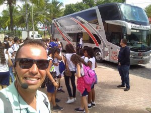 Passeio a Praia do Forte do Colegio Interação Feira de Santana-Ba