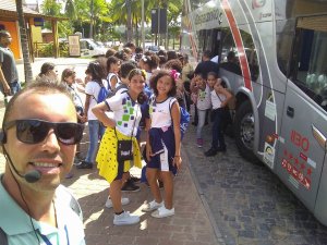 Passeio a Praia do Forte do Colegio Interação Feira de Santana-Ba