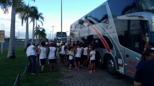 Passeio a Praia do Forte do Colegio Interação Feira de Santana-Ba