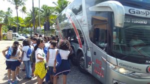 Passeio a Praia do Forte do Colegio Interação Feira de Santana-Ba