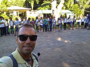 Passeio Pedagogico ao Projeto Mamiferos Aquaticos com Luiz Guia.. Escola Interacao